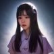 色妹妹首席色彩顾问林晓彤的专业形象照，气质优雅的时尚女性，身穿靛蓝色职业装，专业感与亲和力兼具